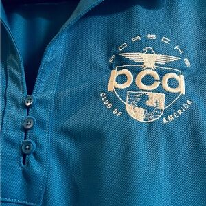 Porsche PCA Blue Polo Shirt Ladies L